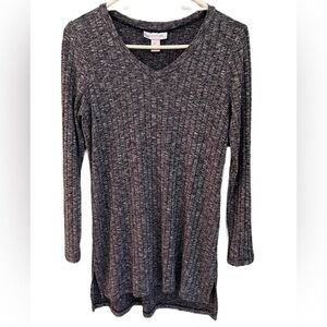 💕 Motherhood Maternity Long Sleeve Tunic Top | Gray | EUC